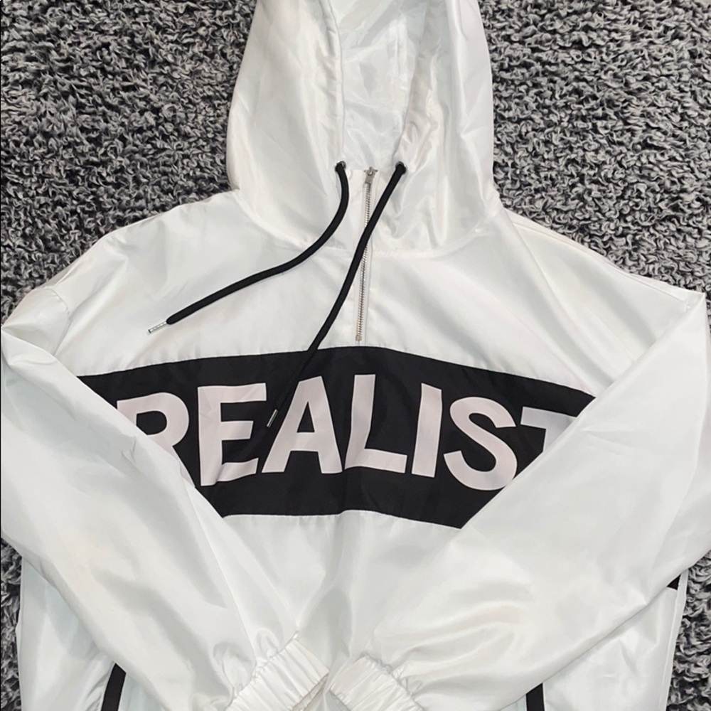 Forever 21 Windbreak Cropped Hoodie